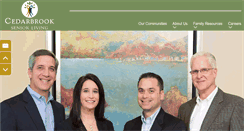 Desktop Screenshot of cedarbrookseniorliving.com